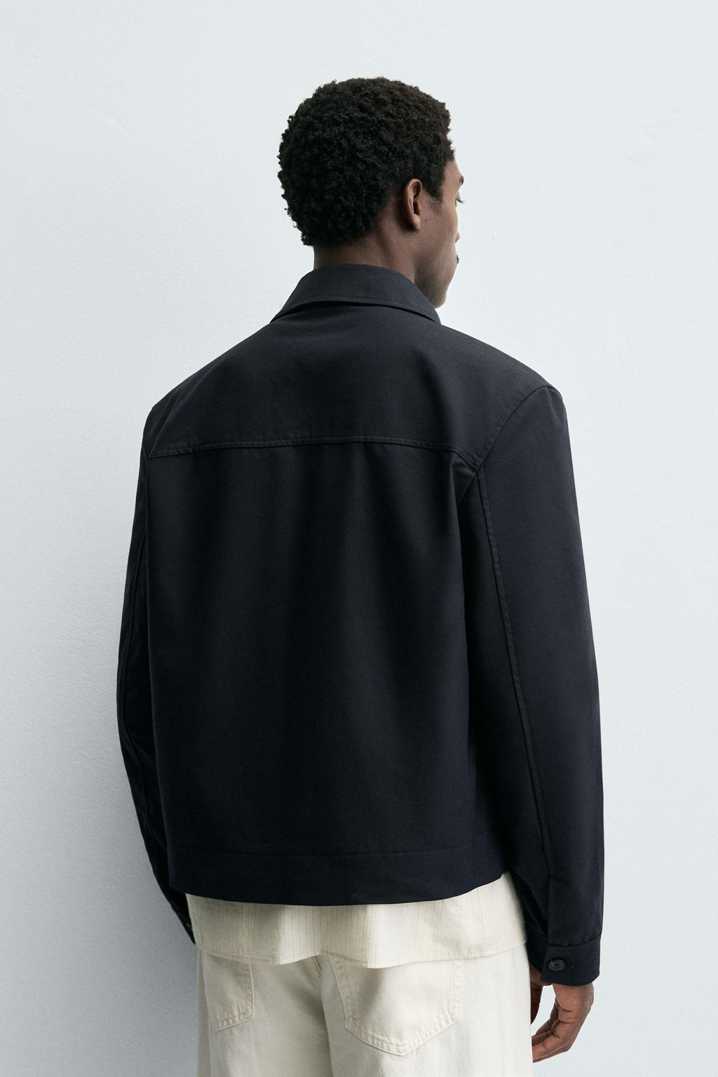 CROPPED FIT COTTON JACKET - Zara фото 3