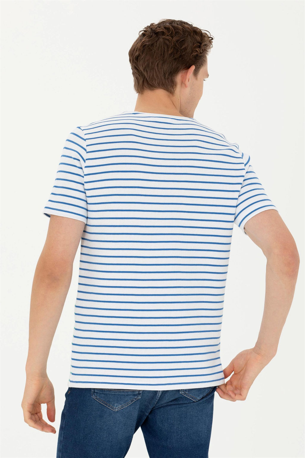 Мужская мятная футболка с круглым вырезом Неожиданная скидка в корзине - U.s. polo assn фото 5