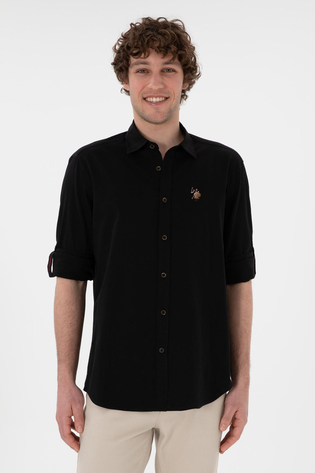 Erkek Siyah Uzun Kollu Basic G_mlek Sepette S_rpriz _ndirim - U.s. polo assn фото 8