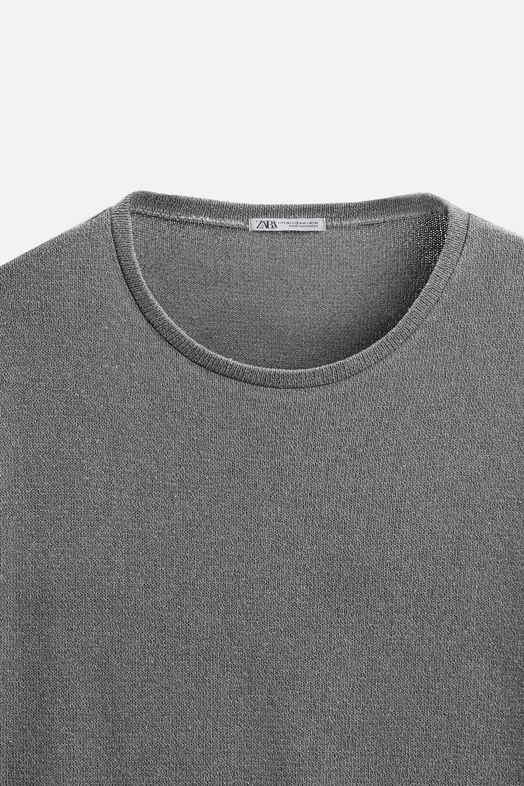 WASHED SWEATER WITH STITCHING - Zara фото 9