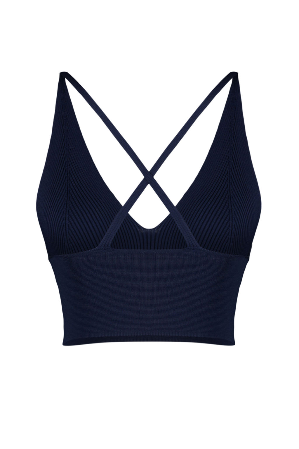 Lacivert Super Crop S?rt Detayl? Ince Bluz TWOSS22BZ0760