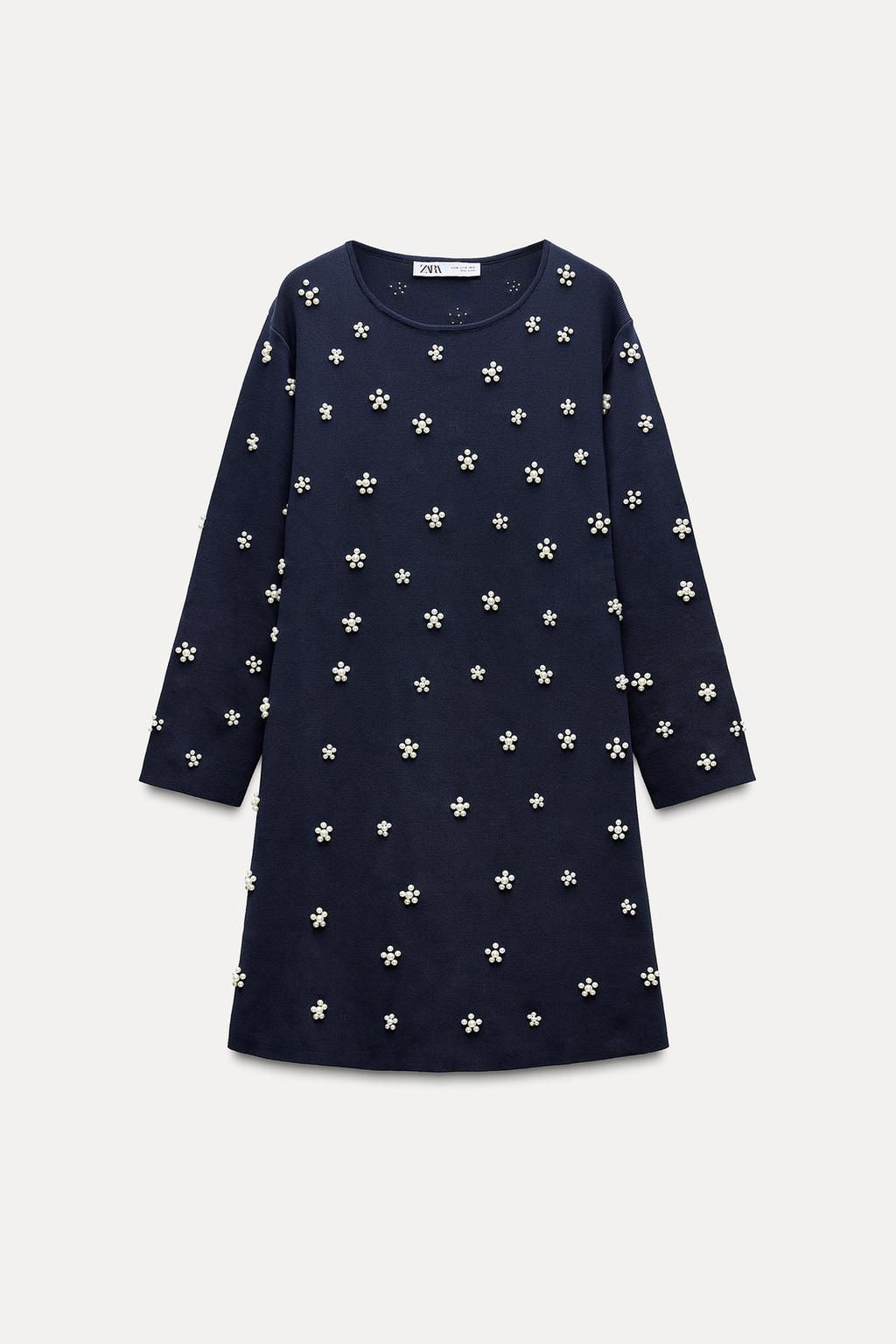 FAUX PEARL MINI DRESS - Zara фото 3