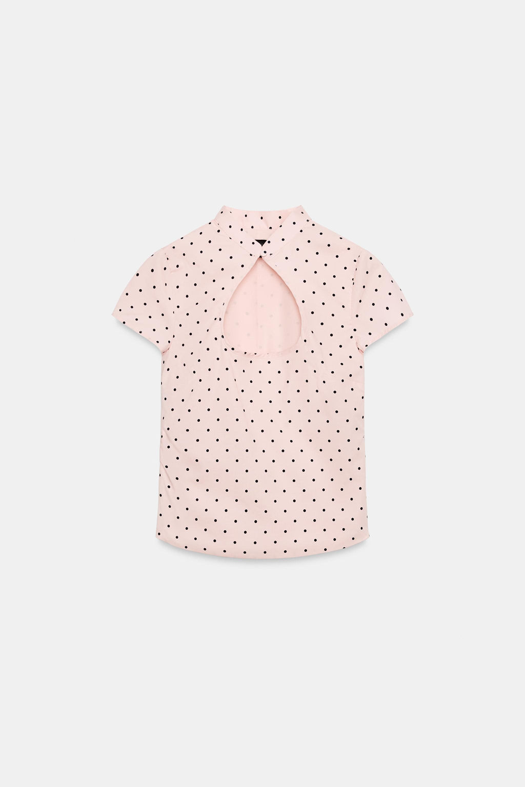 TOP CUELLO MAO ABERTURA / Rosa tiza - Zara фото 3