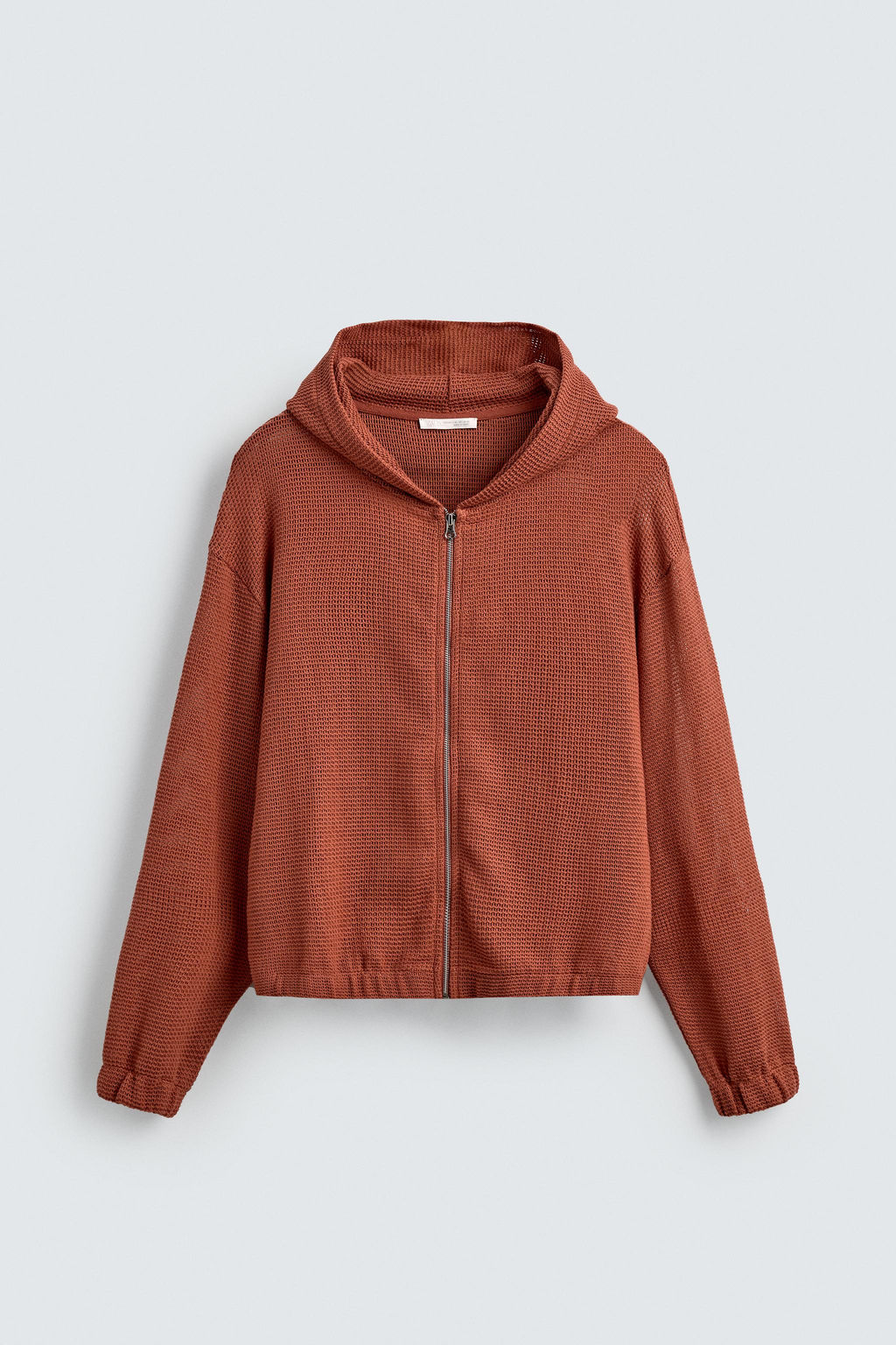 OPEN KNIT HOODIE - Zara фото 8