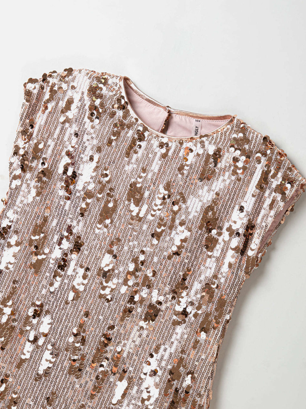 Платье с пайетками "Розовое золото"
