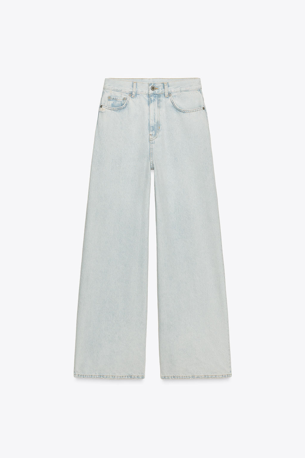 ZW COLLECTION HIGH-WAIST PALAZZO JEANS - Zara фото 12