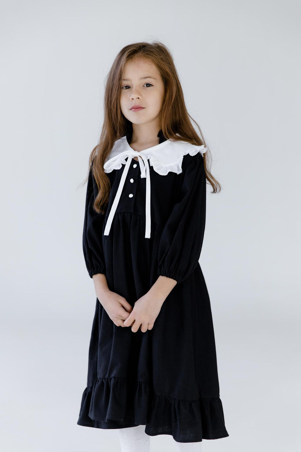 Л23-7 платье для девочки НИКОЛЬ черный
