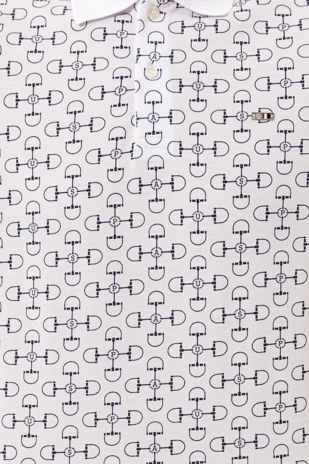 U. S. Polo Assn Мужская белая футболка с воротником-поло - U.s. polo assn фото 12