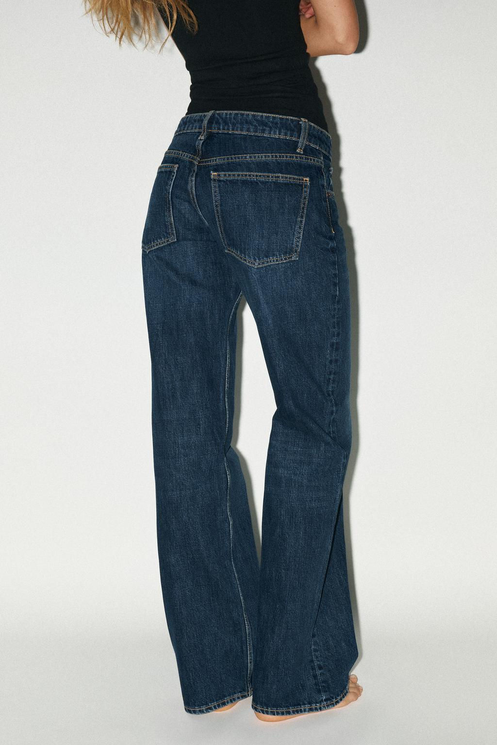 TRF WIDE-LEG LOW-RISE JEANS - Zara фото 30