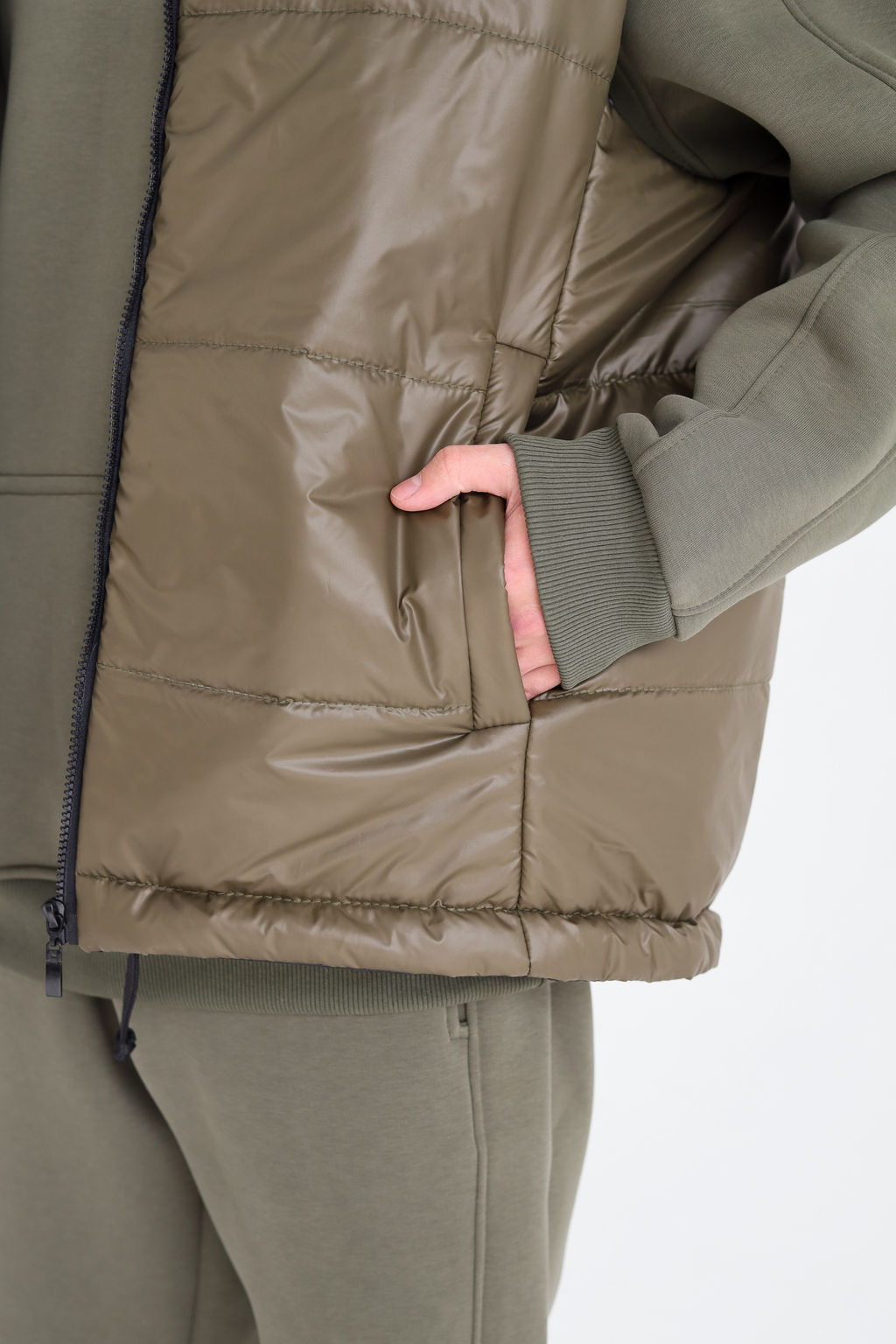 Жилет утепленный мужской, хаки - Inzibe фото 4