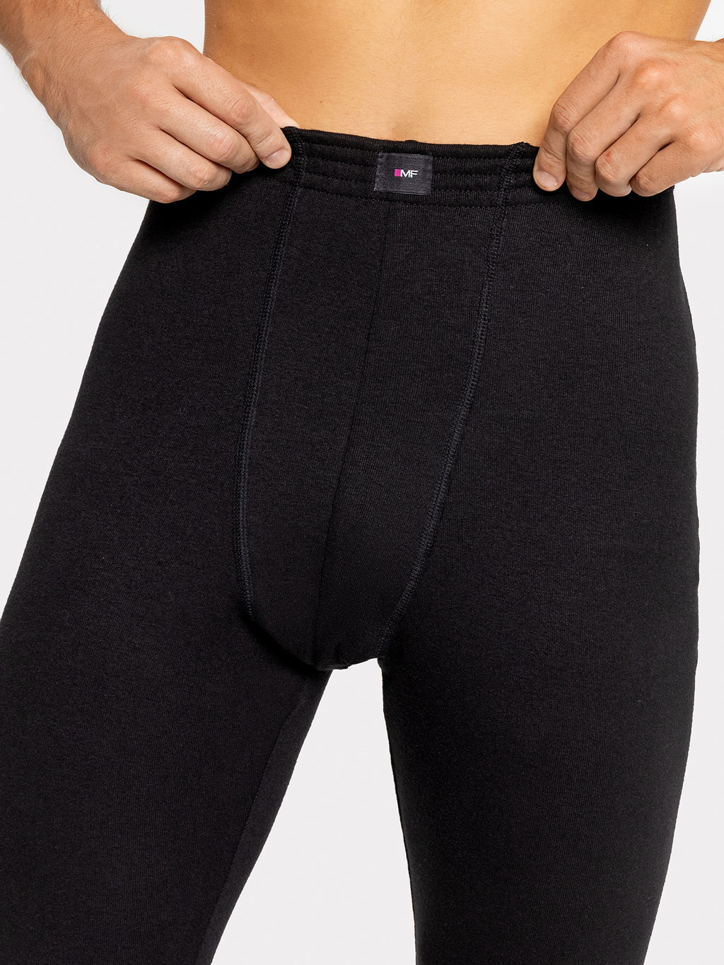 Прилегающие кальсоны термо в черном цвете черный 641206 - Mark formelle фото 5