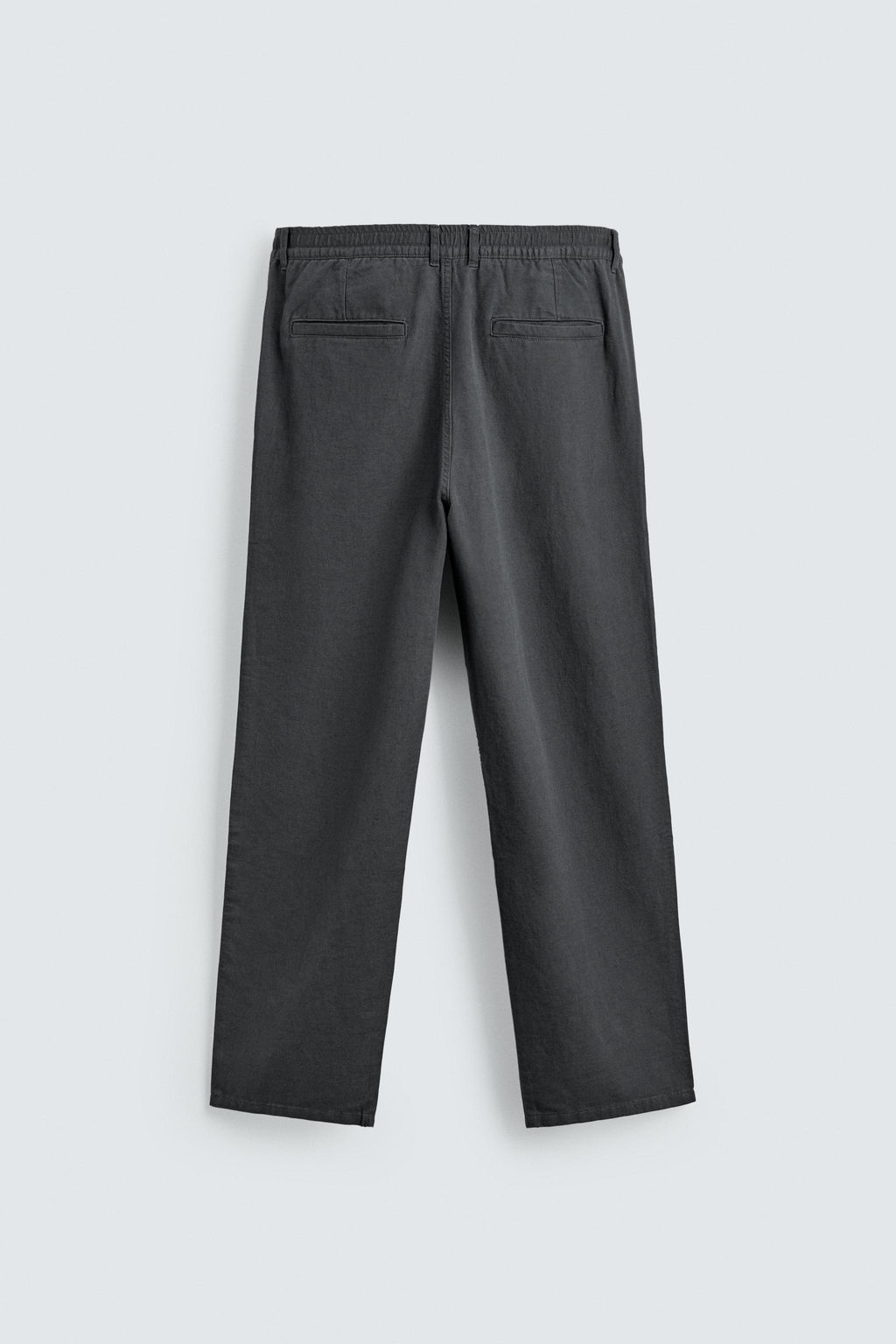 PANTAL?N FLUIDO STRAIGHT FIT / Acero - Zara фото 8