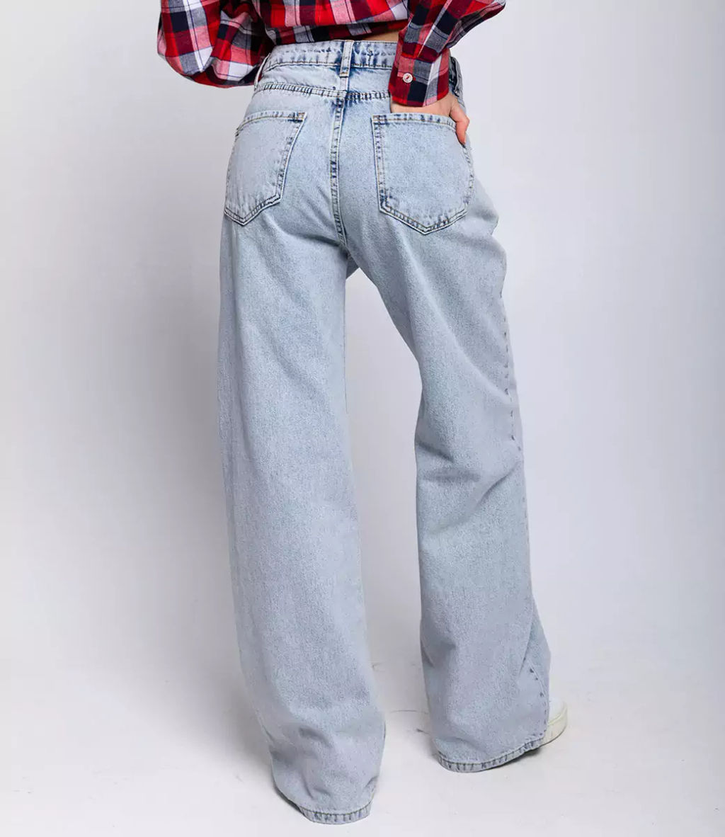 Джинсы #БШ2150, голубой