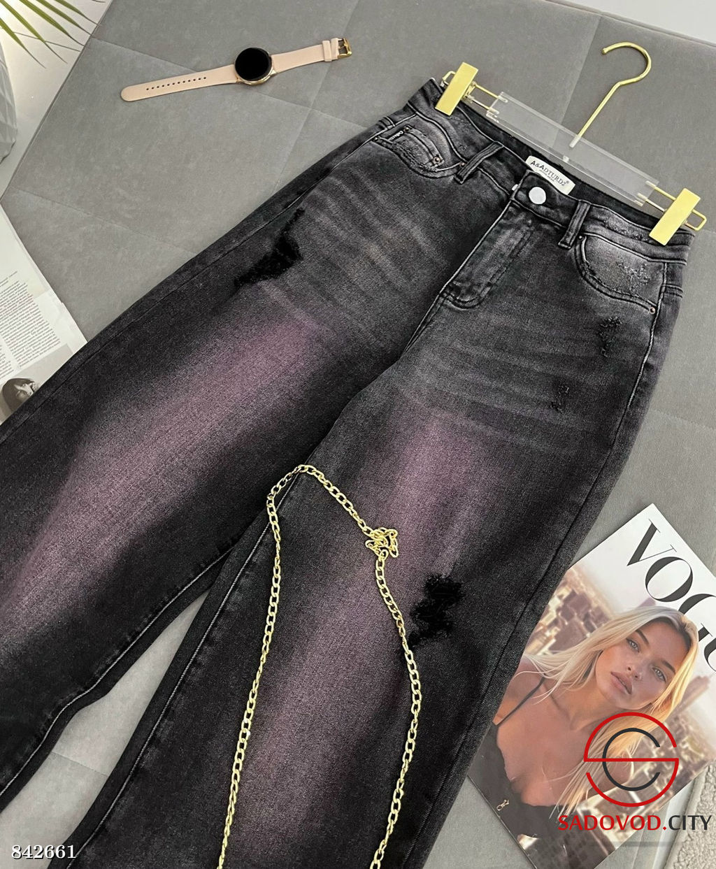 Джинсы с высокой посадкой