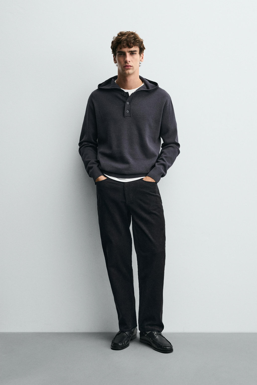 COTTON - WOOL HOODIE SWEATER