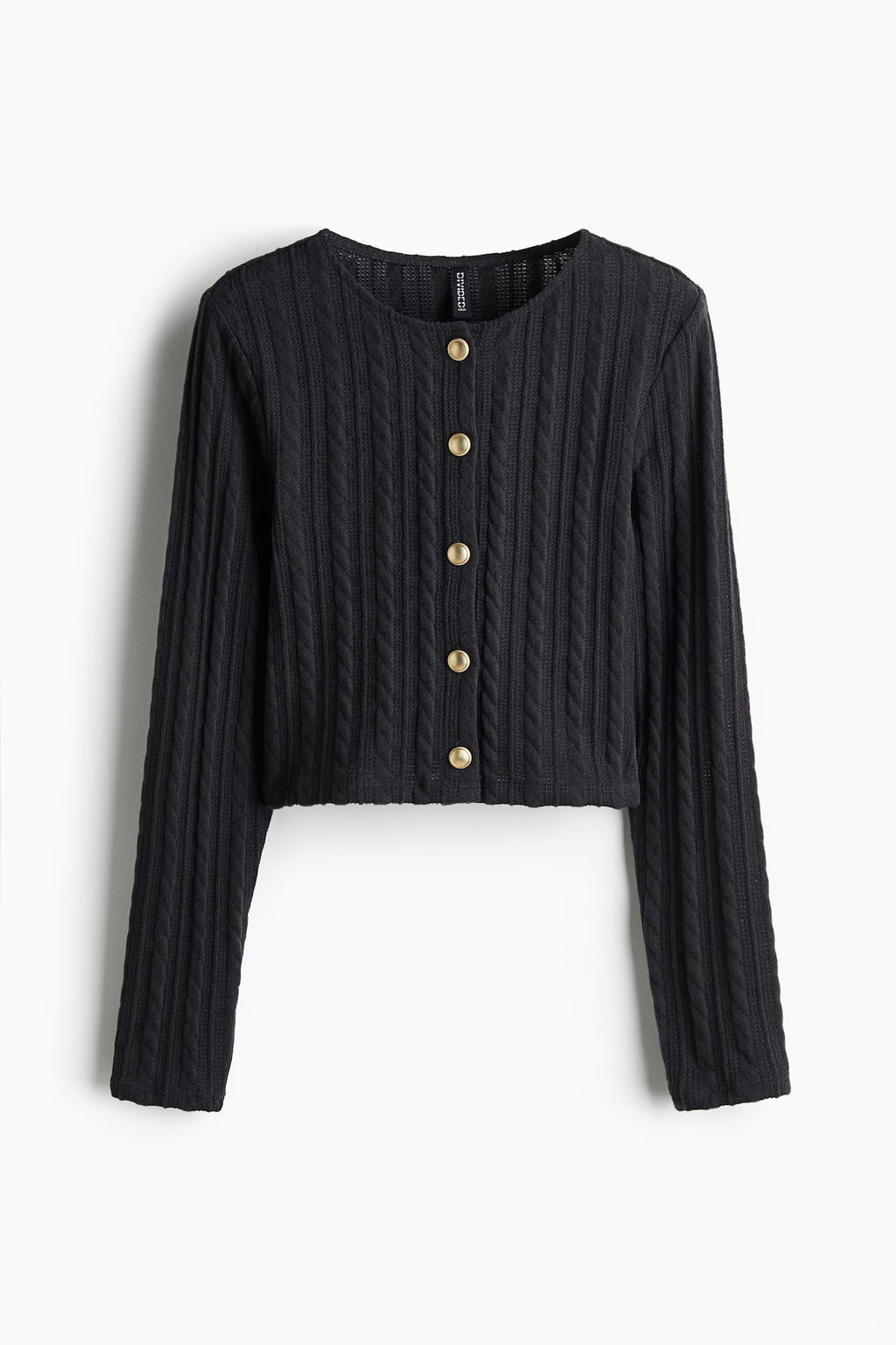 Cardigan en punto efecto trenzado - H&m фото 7