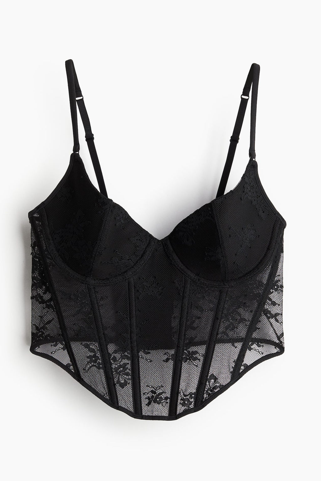 Bustier acolchado de encaje - H&m фото 5