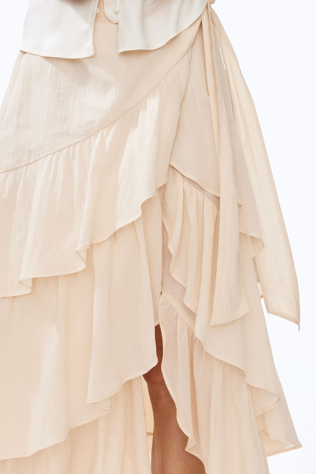 Tiered wrap skirt - H&m фото 5