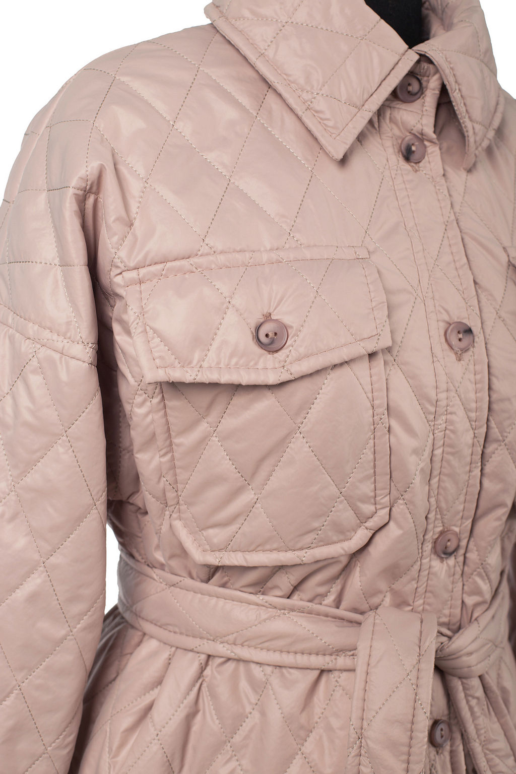 Пальто куртка женское демисезонное (пояс)