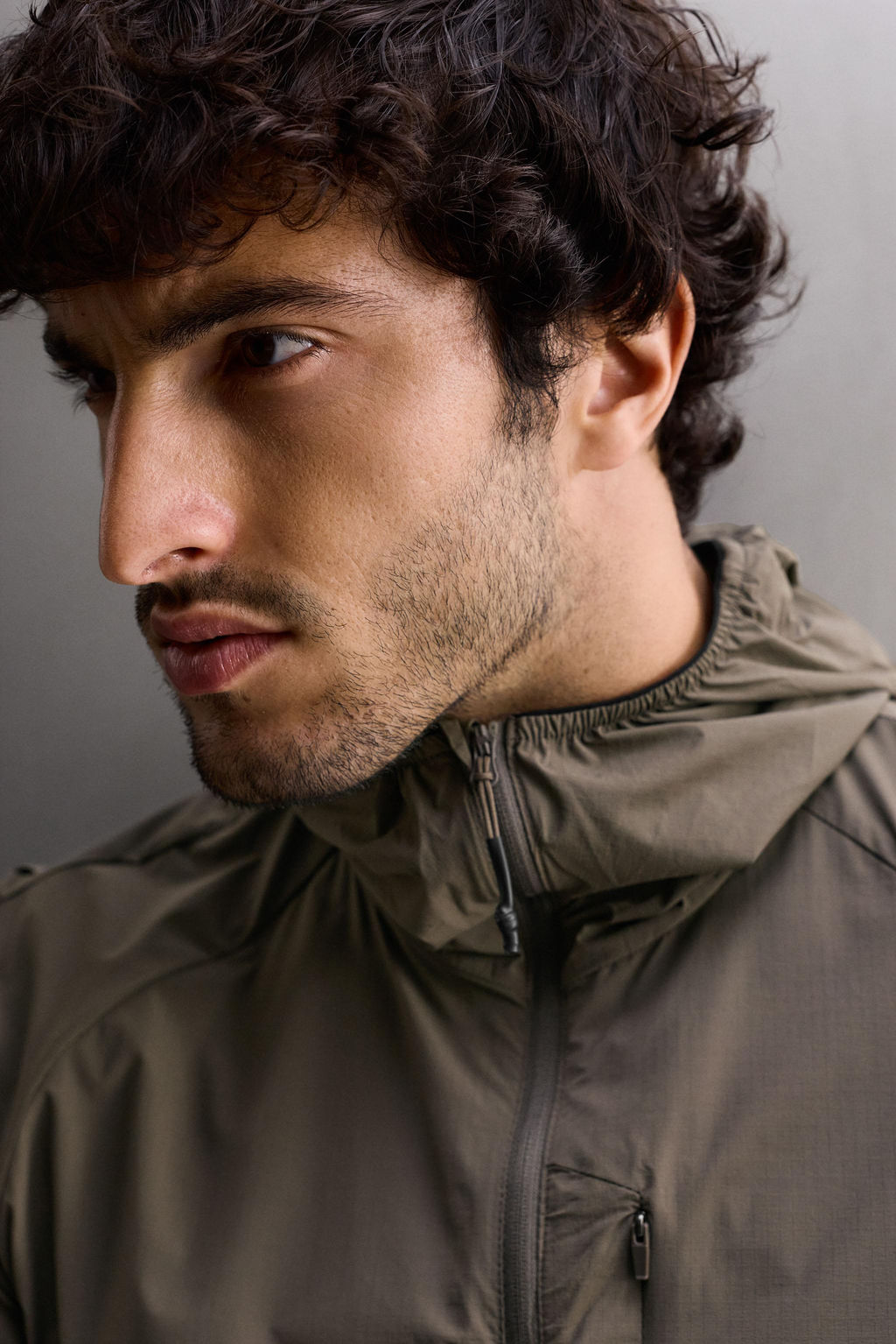 LIGHTWEIGHT COLOUR BLOCK TECHNICAL JACKET