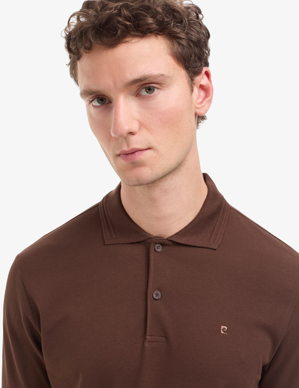 Koyu Kahverengi Regular Fit %100 Pamuk K_vr_lmaz Polo Yaka Basic Ti__rt