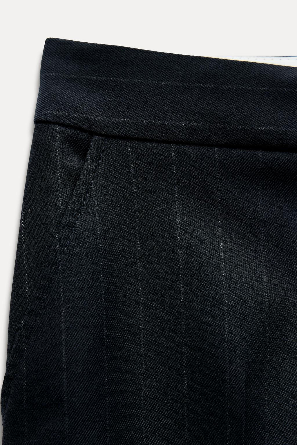 PINSTRIPE STRAIGHT LEG TROUSERS - Zara фото 6