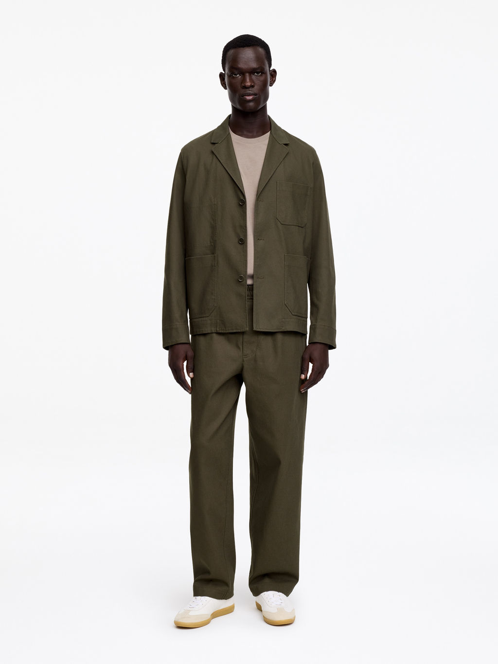 Pantalones de lino y algod?n loose fit - H&m фото 4