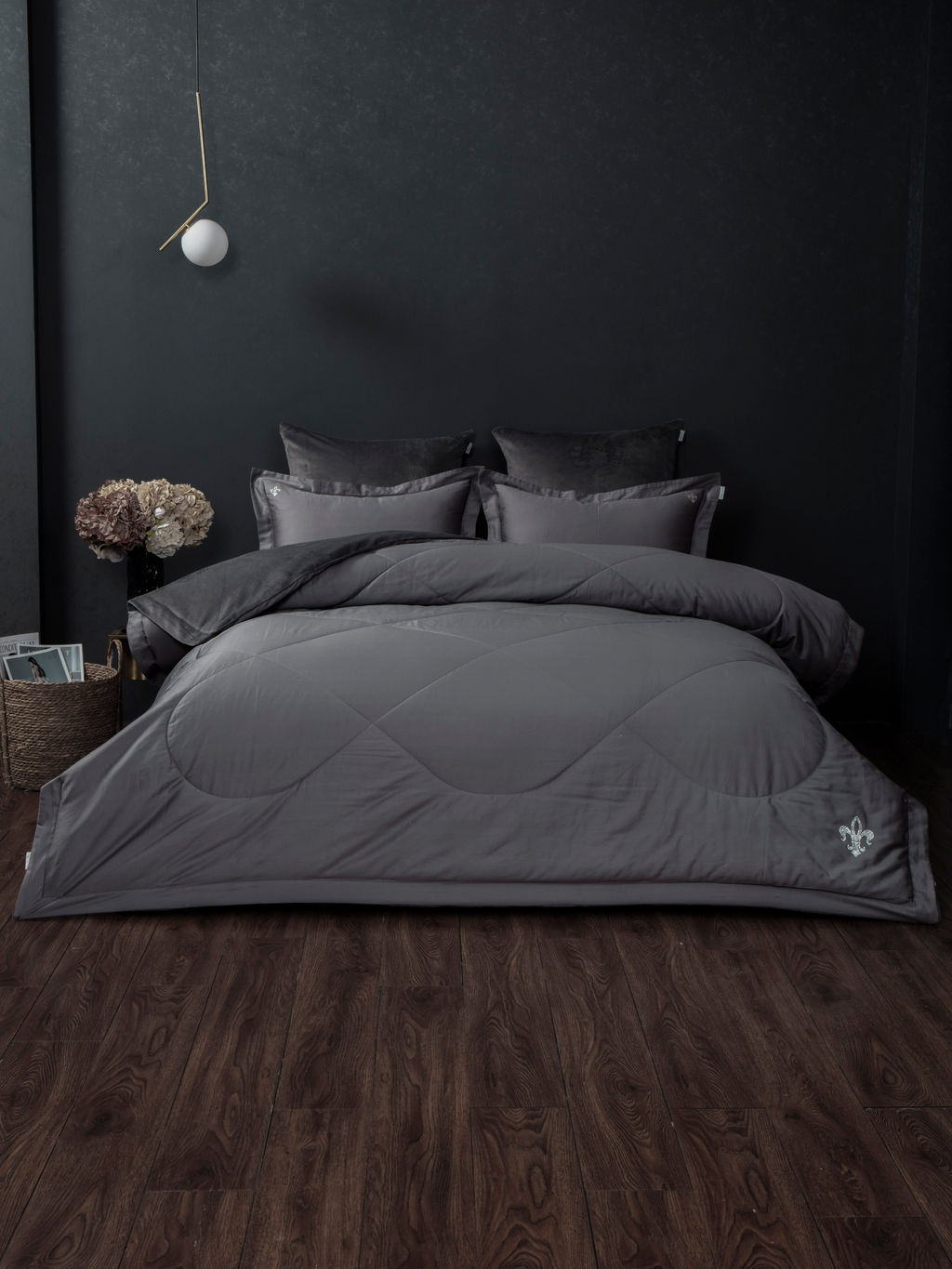 Lindor Fluffy (графит) Egyptian Cotton комплект