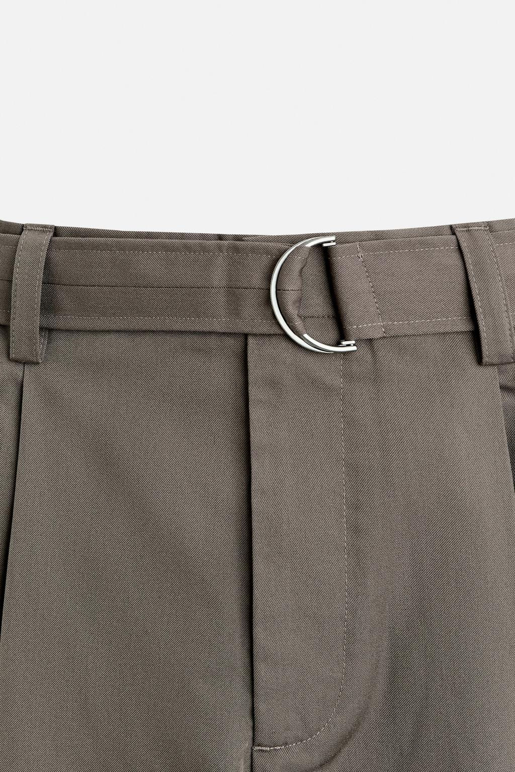 BELTED PLEATED TROUSERS - Zara фото 8