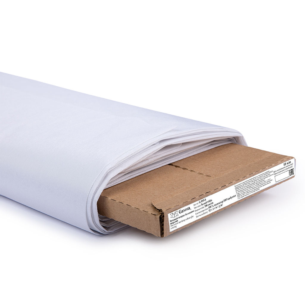 Нетканный материал (флизелин) Гамма неклеевой G-855-0 52 г/кв.м 1 100 см х 10 м