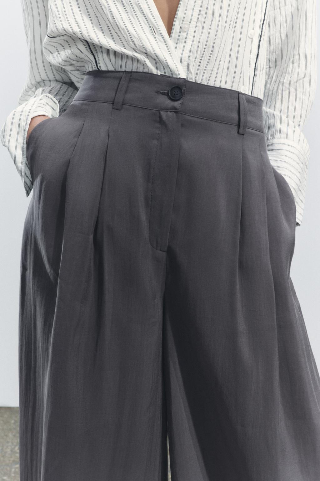 ZW COLLECTION DARTED TROUSERS - Zara фото 32