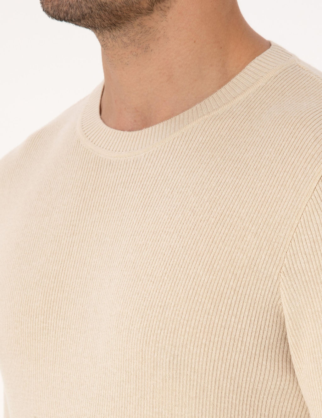 Bej Slim Fit Kazak - Cacharel фото 7