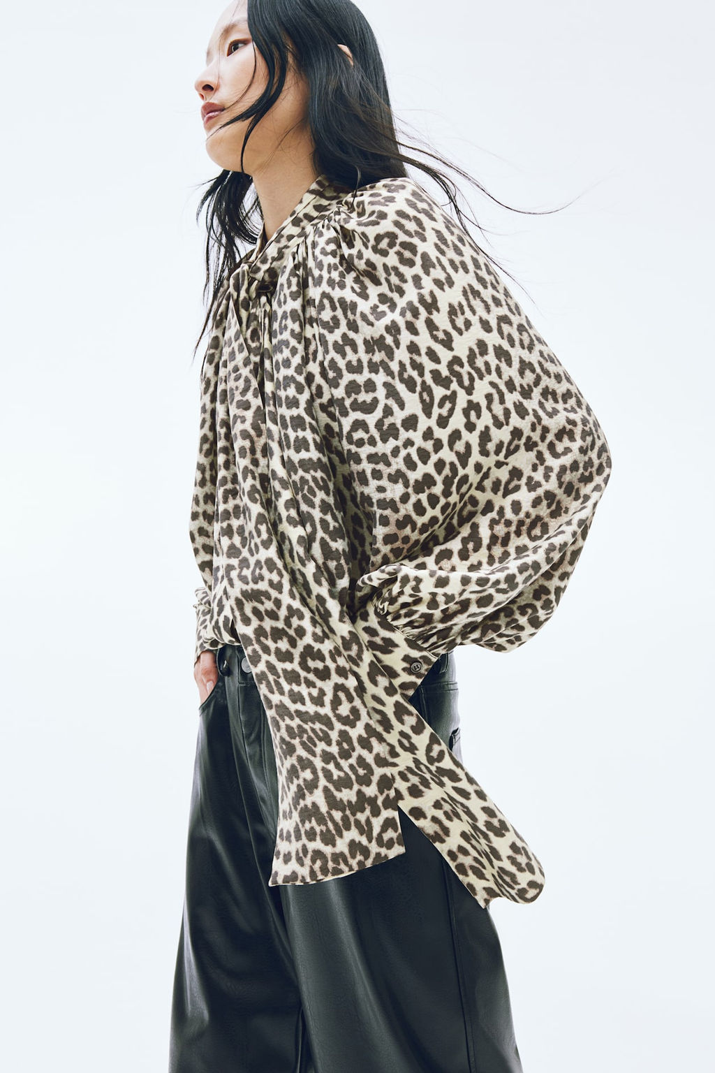 Blusa con lazada - H&m фото 3