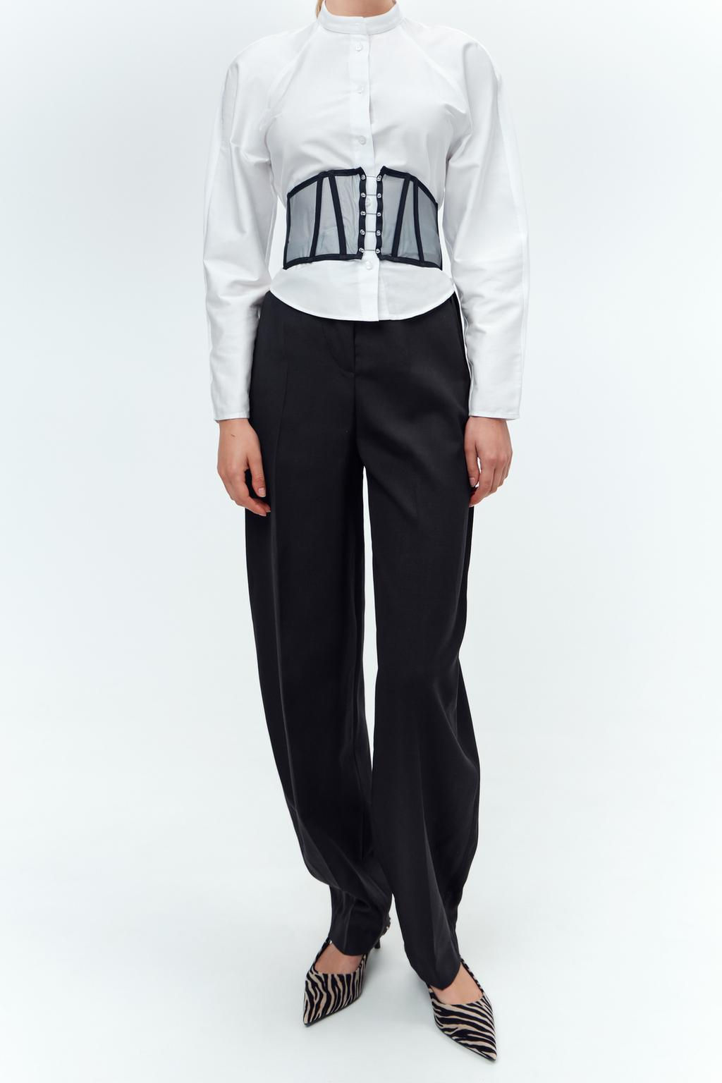 MESH BONED CORSET WITH METAL DETAILING - Zara фото 2