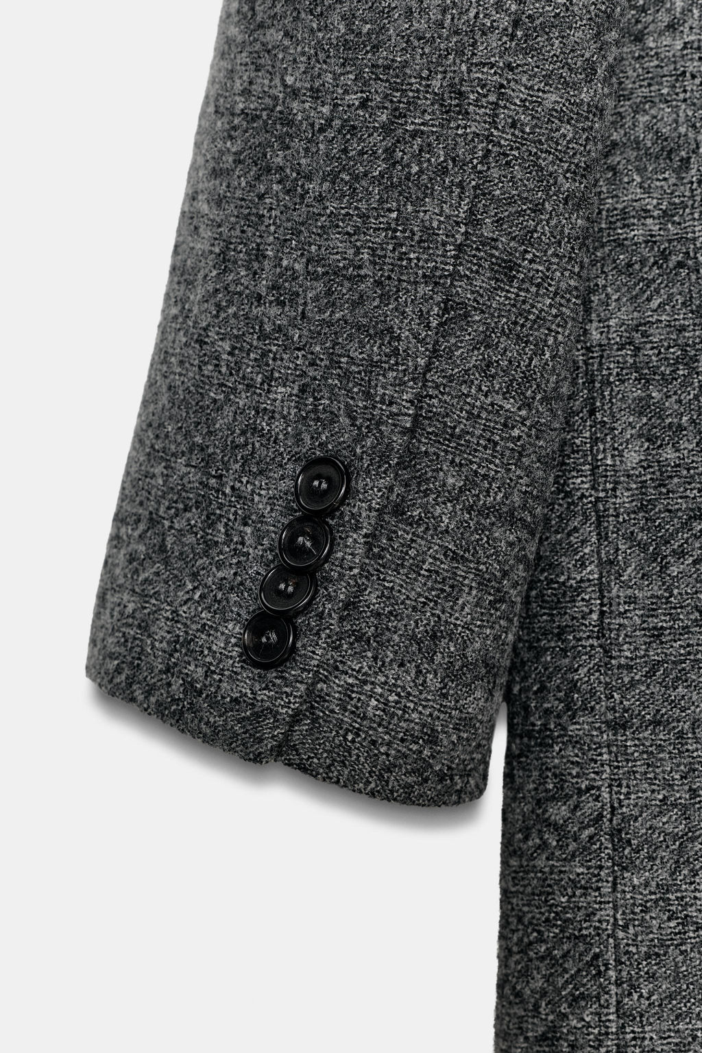 100% WOOL CHECK COAT ZW COLLECTION LIMITED EDITION - Zara фото 9