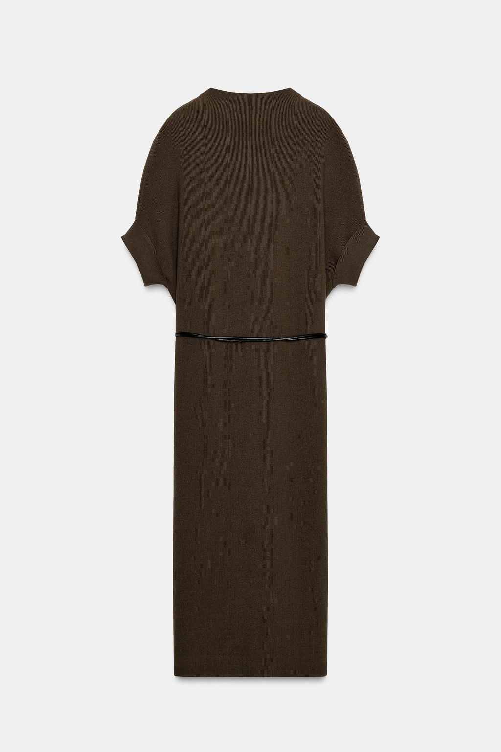 KNIT DRESS WITH BELT