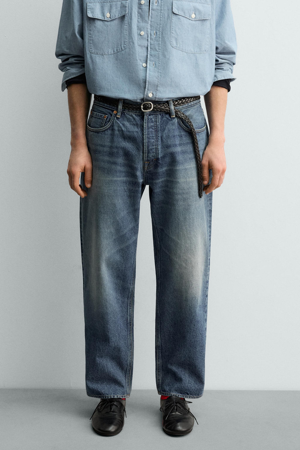 AARON LEVINE X ZARA RELAXED STRAIGHT-LEG JEANS фото 21