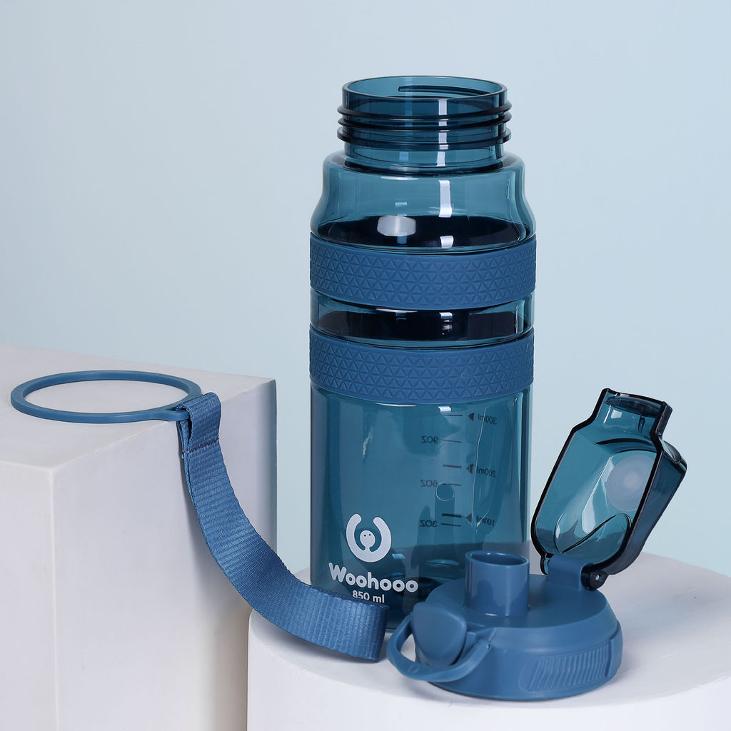 Бутылка для воды Вуухууу-Woohooo 850 ml / Пищевой PP / Синий / уп 60 / АКЦИЯ