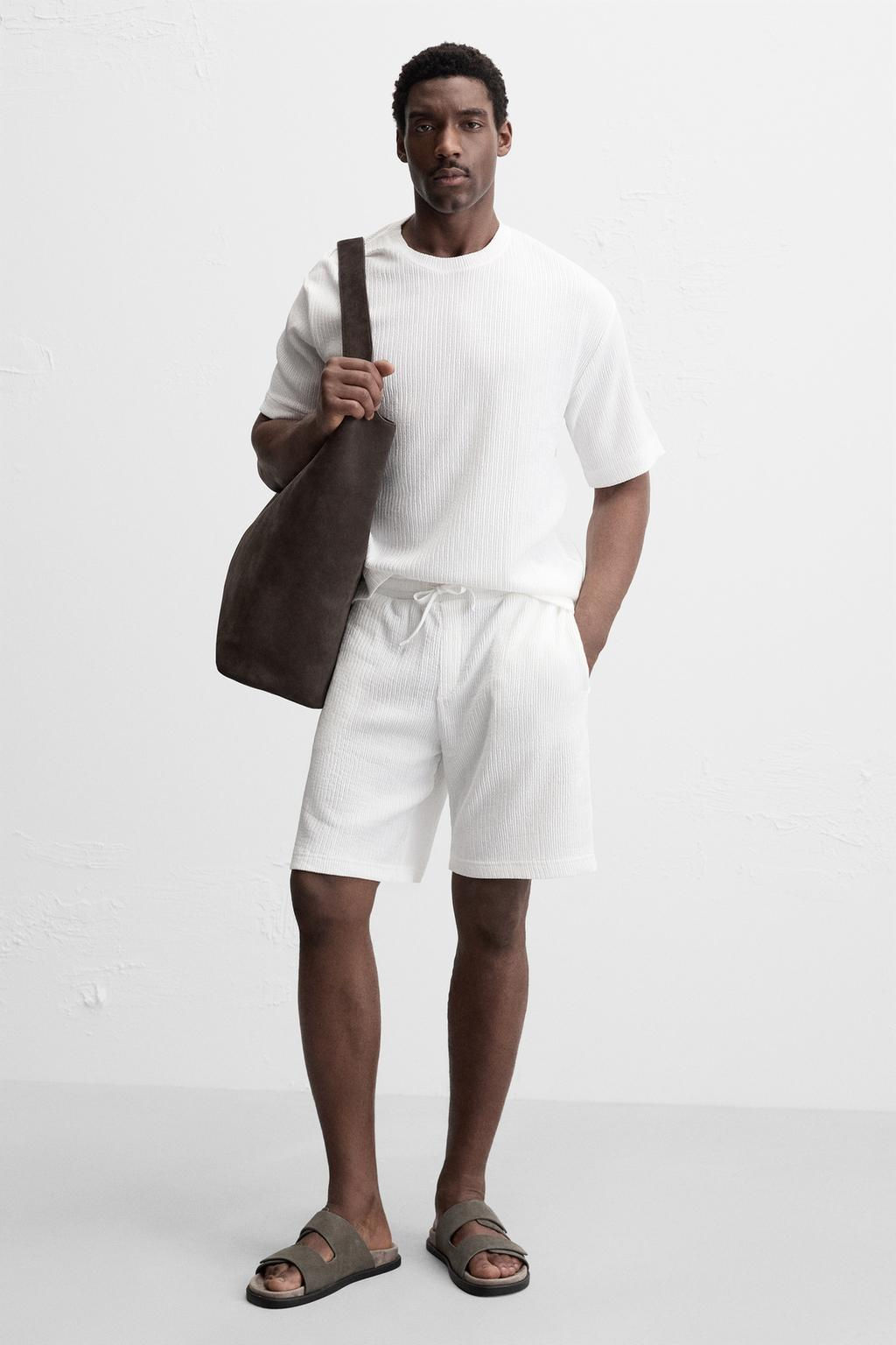 DOUBLE STRAP LEATHER SANDALS - Zara фото 2