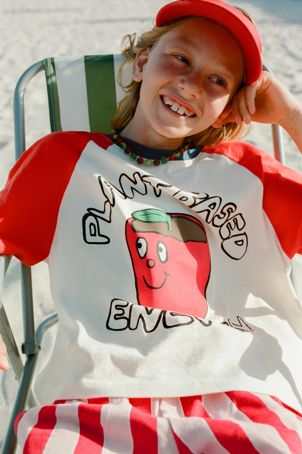 CAMISETA MANGA RANGL?N ESTAMPADO / Rojo - Zara фото 5