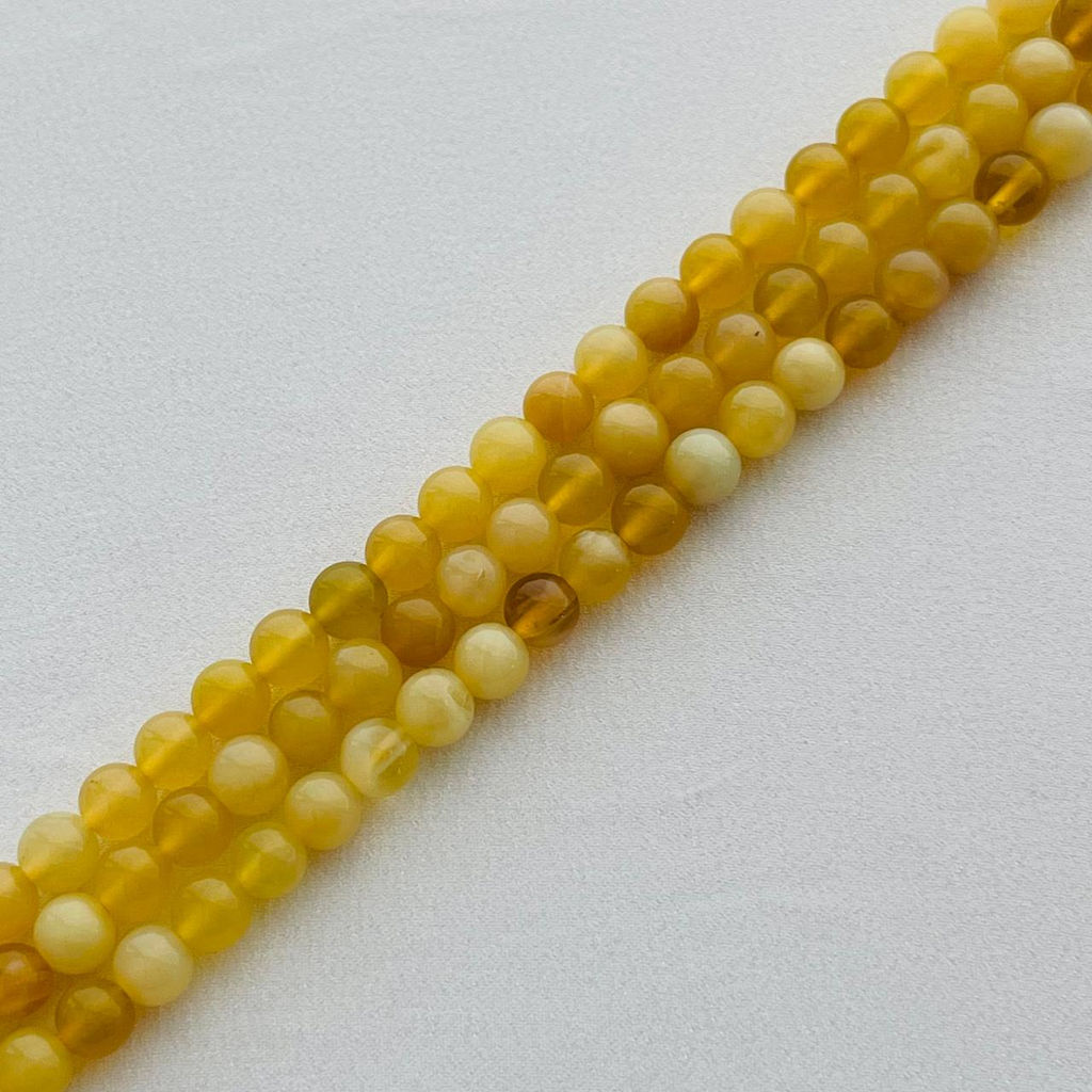 Бусины для украшений из Опала желтого 39 см