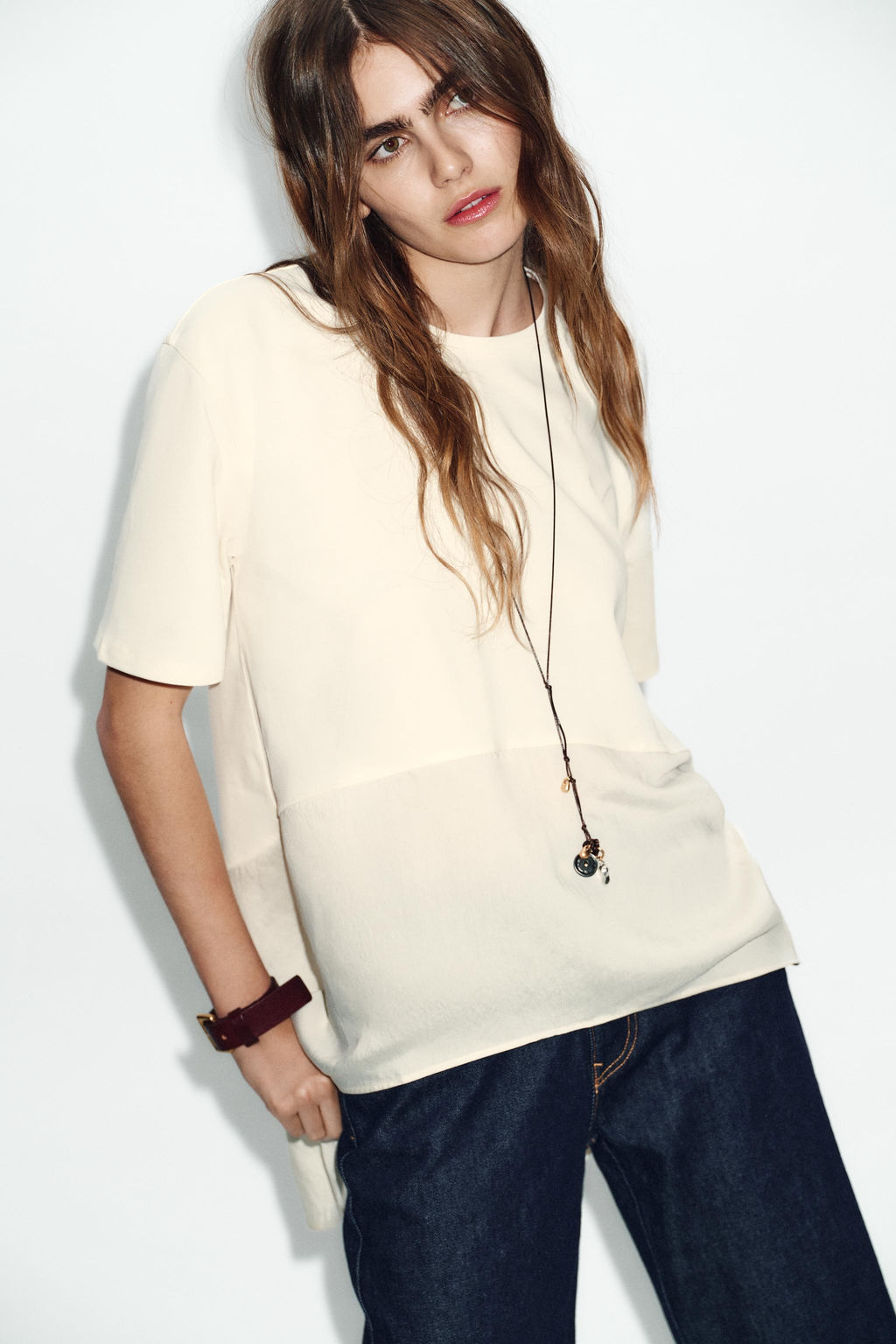 OVERSIZE COMBINED T-SHIRT - Zara фото 11