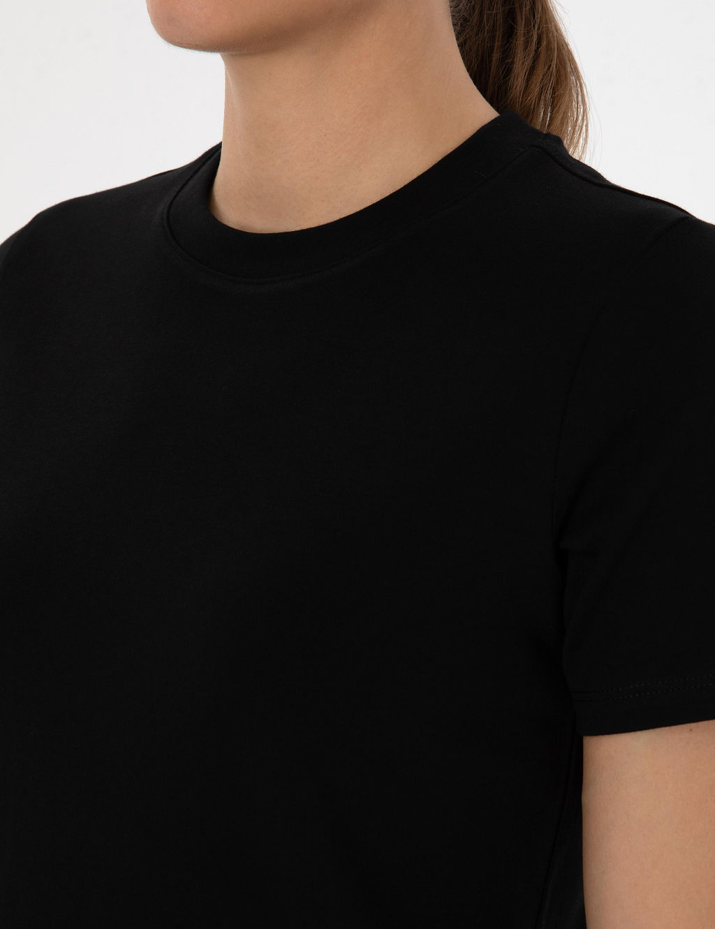 Siyah Regular Fit Basic Ti__rt - Pierre cardin фото 7