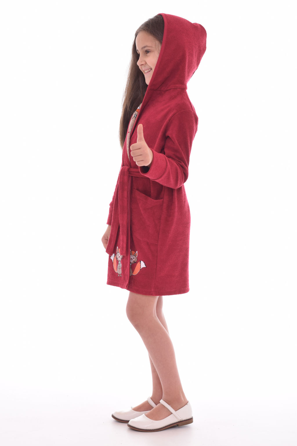 Халат детский 7-181а (бордо)