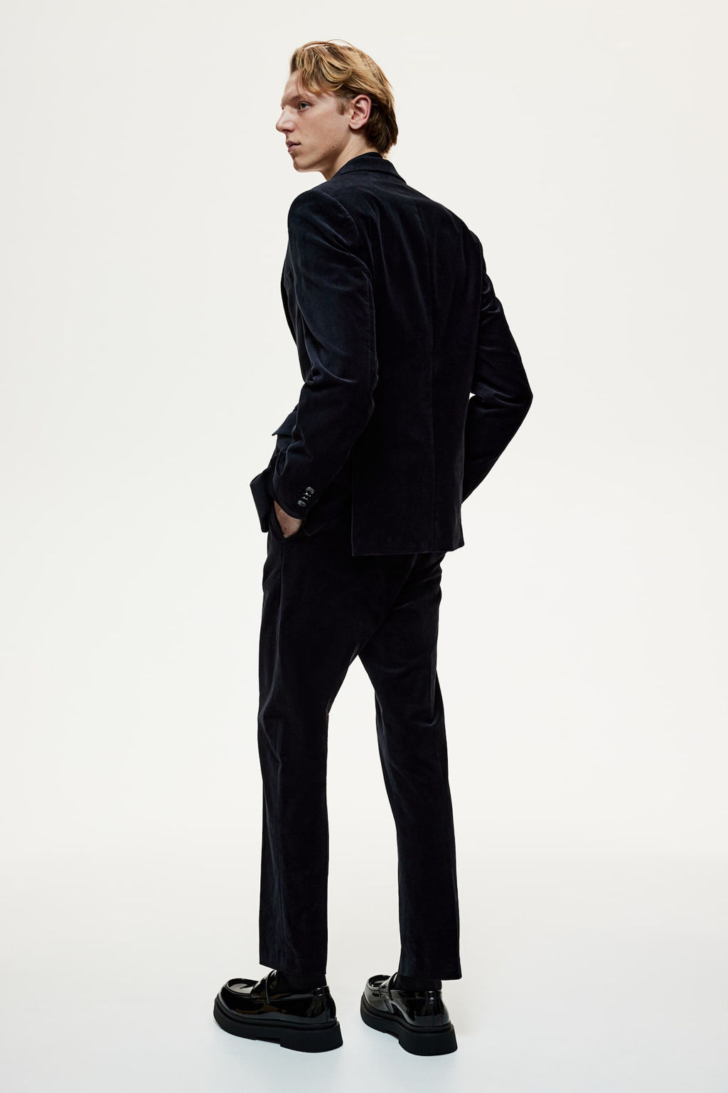 Pantalon de terciopelo cropped Slim Fit - H&m фото 4