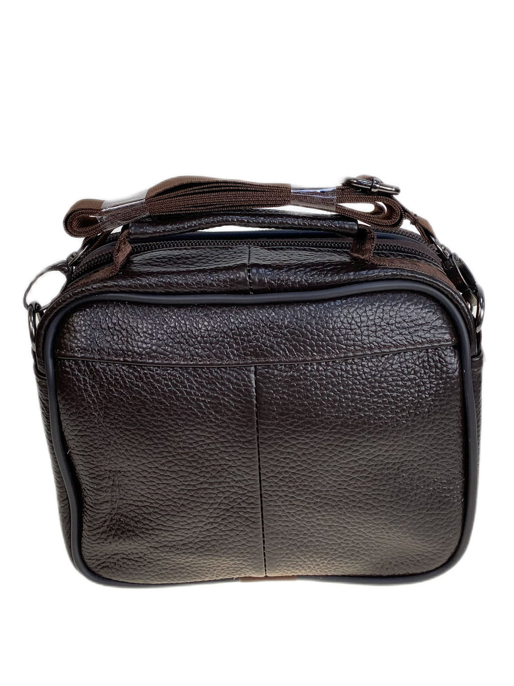 Сумка мужская из натуральной кожи, цвет коричневый - Greta фото 2