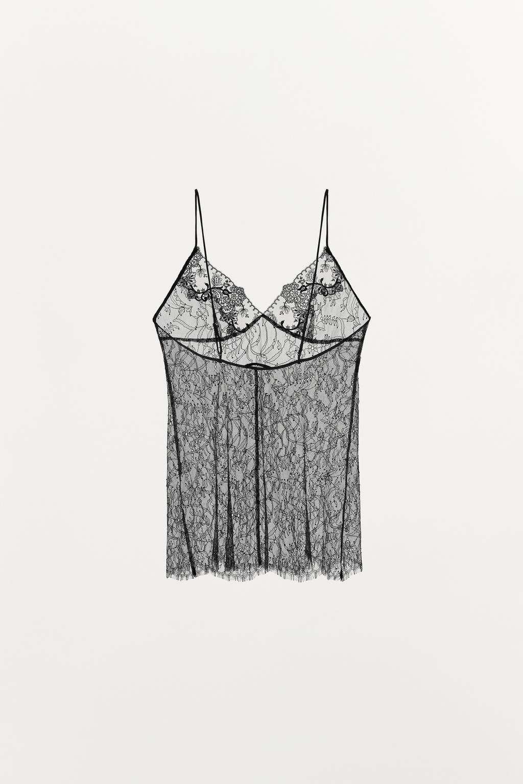 LACE STRAPPY TOP - Zara фото 7