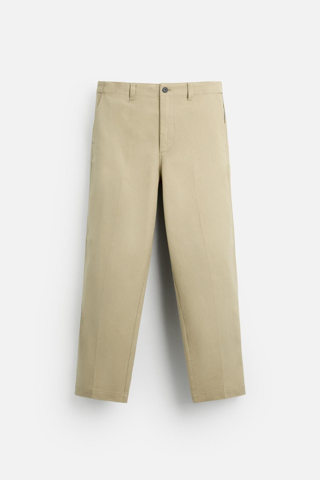 STRAIGHT-LEG ZIP TROUSERS - Zara фото 6