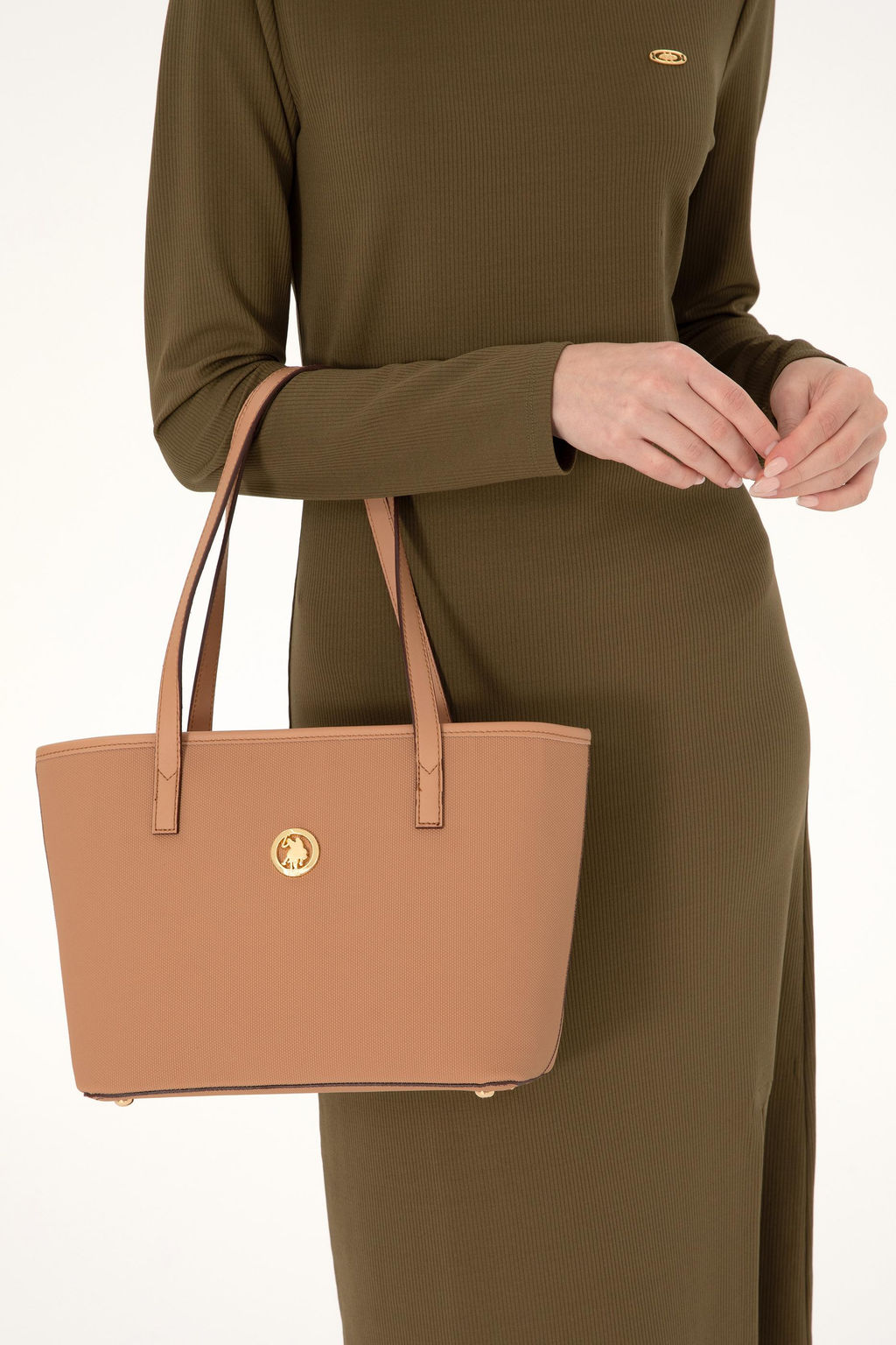 Женская сумка через плечо светло-коричневого цвета Неожиданная скидка в корзине - U.s. polo assn фото 2