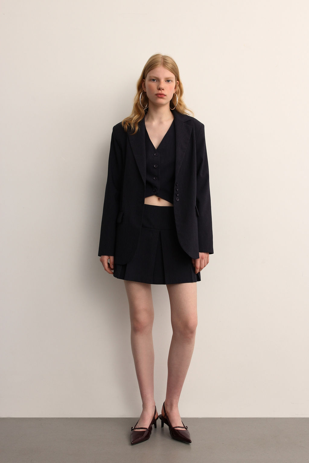 Жилет укороченный в полоску - Mollis фото 2